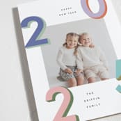 "Modern Year" - Holiday Cards in Candy by Kelly Watkins - Detail