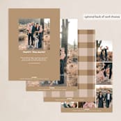 "refined" - Holiday Cards in Snow by April Astudillo - Back of Card Options