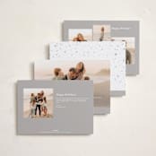 "Lively Note" - Holiday Cards in Snow by Kate Ahn - Back of Card Options