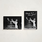 "Lively Note" - Holiday Cards in Snow by Kate Ahn - Photo Orientation Options