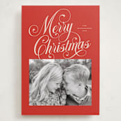 "Peppermint Twist" - Holiday Cards in Candy Apple by Jessica Williams - Front