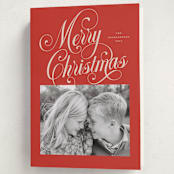 "Peppermint Twist" - Holiday Cards in Candy Apple by Jessica Williams - Folded Card