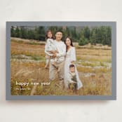"Minimalist Border" - Holiday Cards in Slate by Stacey Meacham - Front