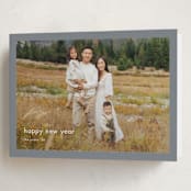 "Minimalist Border" - Holiday Cards in Slate by Stacey Meacham - Folded Card