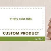"5"X7" landscape custom" - Holiday Cards in Charcoal by Minted Custom - Front