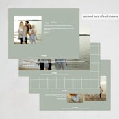 "Minimal Headline" - Holiday Cards in Snow by JoAnn Jinks - Back of Card Options