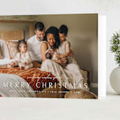 "Minimal Headline" - Holiday Cards in Snow by JoAnn Jinks - Folded Card