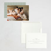 "Minimal Headline" - Holiday Cards in Snow by JoAnn Jinks - Assembled