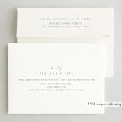 "Minimal Headline" - Holiday Cards in Snow by JoAnn Jinks - FREE Recipient Addressing