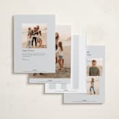 "Sophisticate" - Holiday Cards in Snow by Nicoletta Savod - Back of Card Options