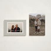 "Sophisticate" - Holiday Cards in Snow by Nicoletta Savod - Photo Orientation Options
