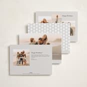 "Noelle" - Holiday Cards in Marshmallow by Pati Cascino - Back of Card Options