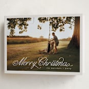 "Noelle" - Holiday Cards in Marshmallow by Pati Cascino - Folded Card