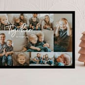 "Together" - Holiday Cards in Black Olive by Elky Ink - Front