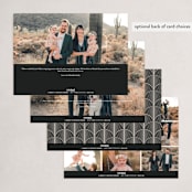"Together" - Holiday Cards in Black Olive by Elky Ink - Back of Card Options