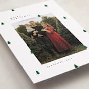 "Scattered Trees" - Holiday Cards in Cotton by Michelle Taylor - Detail
