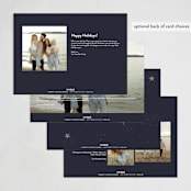 "Christmas Classic" - Holiday Cards in Navigation by Design Lotus - Back of Card Options