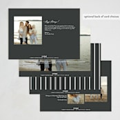 "Typed up" - Holiday Cards in Ink by Stacey Meacham - Back of Card Options