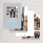 "Peaceful Holidays" - Holiday Cards in Snowfall by Shannon Chen of Four Wet Feet Studio - Back of Card Options
