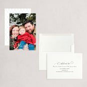 "Peaceful Holidays" - Holiday Cards in Snowfall by Shannon Chen of Four Wet Feet Studio - Assembled