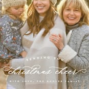 "sending christmas cheer" - Holiday Cards in Snow by Leah Ragain - Detail