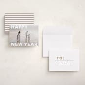 "Modern Type" - Holiday Cards in Cloud by Angela Thompson - Assembled