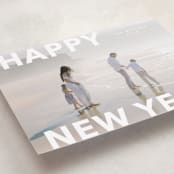 "Modern Type" - Holiday Cards in Cloud by Angela Thompson - Detail