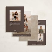 "Merry & Minimal" - Holiday Cards in Pinecone by Ekko Studio - Back of Card Options