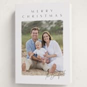 "Merry & Minimal" - Holiday Cards in Pinecone by Ekko Studio - Folded Card