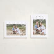 "Merry & Minimal" - Holiday Cards in Pinecone by Ekko Studio - Photo Orientation Options