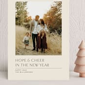 "Light and life to all" - Holiday Cards in Vanilla by Lea Delaveris - Front