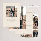 "Light and life to all" - Holiday Cards in Vanilla by Lea Delaveris - Back of Card Options