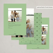 "Disney's Mickey Mouse Merry & Bright" - Holiday Cards in Elf Shoes by Ana de Sousa - Back of Card Options