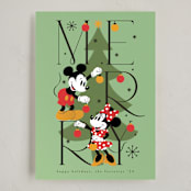 "Disney's Mickey Mouse Merry & Bright" - Holiday Cards in Elf Shoes by Ana de Sousa - Full Design