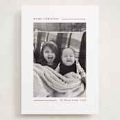 "Candy Cane Lines" - Holiday Cards in Candy Cane by Allison Orszak - Front