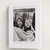 "Candy Cane Lines" - Holiday Cards in Candy Cane by Allison Orszak - Folded Card