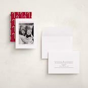 "Candy Cane Lines" - Holiday Cards in Candy Cane by Allison Orszak - Assembled