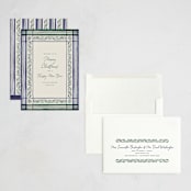 "Holiday Linen" - Holiday Cards in Marine by Chris Griffith - Assembled