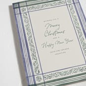 "Holiday Linen" - Holiday Cards in Marine by Chris Griffith - Detail