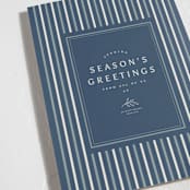 "Striped Season" - Holiday Cards in Juniper Berry by Amy Kross - Detail