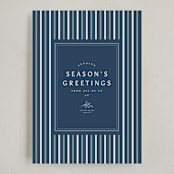 "Striped Season" - Holiday Cards in Juniper Berry by Amy Kross - Full Design