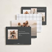 "Minimalist Frame" - Holiday Cards in Snow by Nicole Walsh - Back of Card Options
