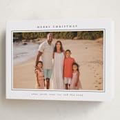 "Minimalist Frame" - Holiday Cards in Snow by Nicole Walsh - Folded Card