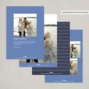 "headline" - Holiday Cards in Starry Night by Carrie Moradi - Back of Card Options