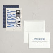 "headline" - Holiday Cards in Starry Night by Carrie Moradi - Assembled