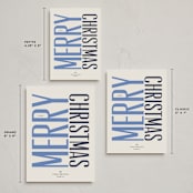 "headline" - Holiday Cards in Starry Night by Carrie Moradi - Formats Available