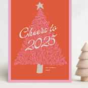 "retro tree" - Holiday Cards in Cotton Candy by Morgan Kendall - Front