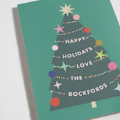 "a very fun tree" - Holiday Cards in Garland by Lori Wemple - Detail