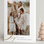 "Golden Joy" - Holiday Cards in Caramel by Brooke Chandler - Folded Card