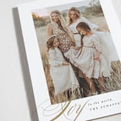 "Golden Joy" - Holiday Cards in Caramel by Brooke Chandler - Detail